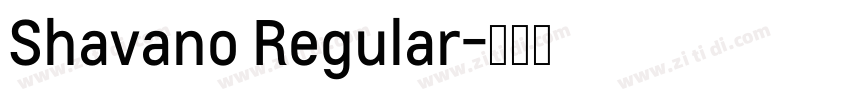 Shavano Regular字体转换
